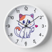 Schattigee kat in de liefde teken Hand-57577 (Voorkant)