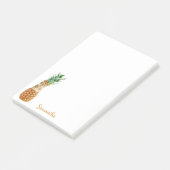 Schattigee kat in een ananas gepersonaliseerd post-it® notes (Schuin)