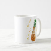 Schattigee kat in een ananaswereld Explorer Meow Koffiemok (Voorkant rechts)