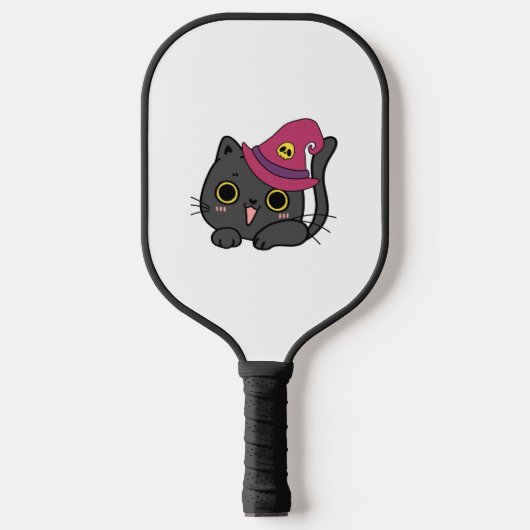 Schattigee kat in een Pet Pickleball Paddle (Voorkant)