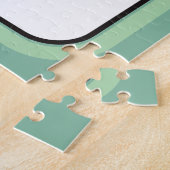 Schattigee kat in een tuin doedel kunst legpuzzel (Zijkant)