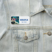 Schattigee kat in het aquarium naamplaatje (In situ)