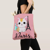 Schattigee kat in Parijs Tote Bag (Dichtbij)
