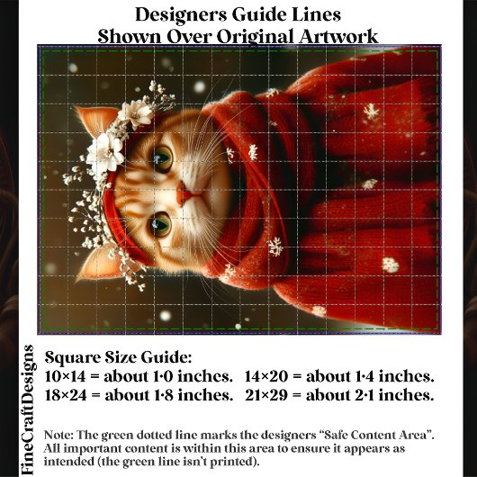 Schattigee kat in rode sneeuwvlok sjaal ED8R Decou Tissuepapier