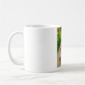 Schattigee kat in roze verpleegster uniform koffie koffiemok (Links)