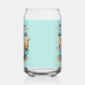 Schattigee kat in Teacup Kawaii Gezellige Kunst Blikvorm Glas (Rechts)