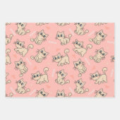 Schattigee kat inpakpapier, kat cadeauverpakking,  inpakpapier vel (Voorkant 2)