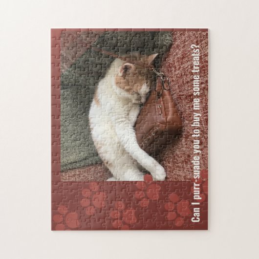 Schattigee kat kan je Ik spin Legpuzzel (Verticaal)