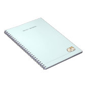 Schattigee kat kat kleurrijke gradiënt Gepersonali Notitieboek (Rechterzijde)