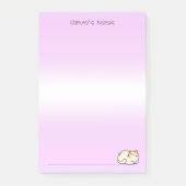 Schattigee kat kat kleurrijke gradiënt Gepersonali Post-it® Notes (Voorkant)