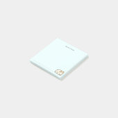 Schattigee kat kat kleurrijke gradiënt Gepersonali Post-it® Notes (Schuin)