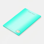 Schattigee kat kat kleurrijke gradiënt Gepersonali Post-it® Notes (Schuin)