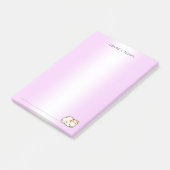 Schattigee kat kat kleurrijke gradiënt Gepersonali Post-it® Notes (Schuin)