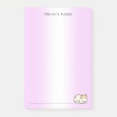 Schattigee kat kat kleurrijke gradiënt Gepersonali Post-it® Notes (Voorkant)
