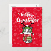 Schattigee kat kerst kous stuffers Galore Briefkaart (Voorkant / Achterkant)