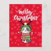 Schattigee kat kerst kous stuffers Galore Briefkaart (Voorkant)