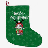 Schattigee kat kerst kous stuffers Galore Grote Kerstsok (Voorkant)