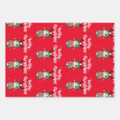 Schattigee kat kerst kous stuffers Galore Inpakpapier Vel (Voorkant 3)