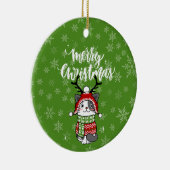 Schattigee kat kerst kous stuffers Galore Keramisch Ornament (Rechts)