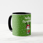 Schattigee kat kerst kous stuffers Galore Mok (Voorkant links)