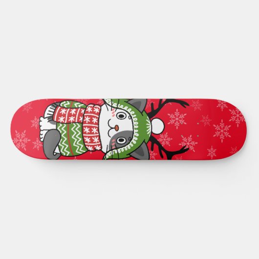 Schattigee kat kerst kous stuffers Galore Persoonlijk Skateboard (Horizontaal)
