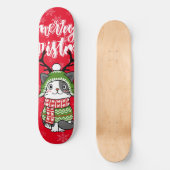 Schattigee kat kerst kous stuffers Galore Persoonlijk Skateboard (Voorkant)