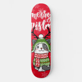 Schattigee kat kerst kous stuffers Galore Persoonlijk Skateboard (Voorkant)