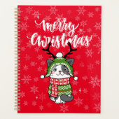 Schattigee kat kerst kous stuffers Galore Planner (Voorkant)
