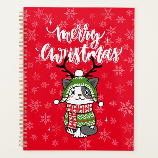 Schattigee kat kerst kous stuffers Galore Planner (Voorkant)