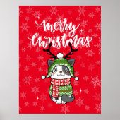Schattigee kat kerst kous stuffers Galore Poster (Voorkant)