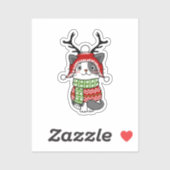 Schattigee kat kerst kous stuffers Galore Sticker (Vel)