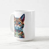 Schattigee kat Kerst Mok (Voorkant links)