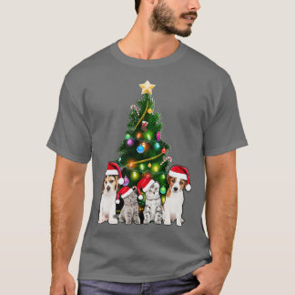Schattigee Kat Kerstboom Kat Liefhebber Xmas Huisd T-shirt