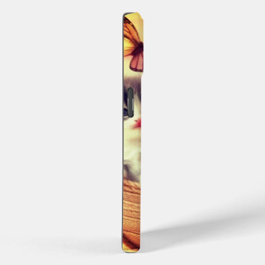 Schattigee kat kitten en mand, Jouw naam Case-Mate iPhone Case (Achterkant / Rechts)