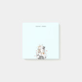 Schattigee kat kitten kleurrijke gradiënt geperson post-it® notes (Voorkant)