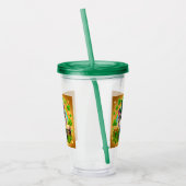 Schattigee kat/kitten Saint Patrick's Day Acryl Drinkbeker (Links)