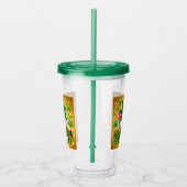 Schattigee kat/kitten Saint Patrick's Day Acryl Drinkbeker (Rechts)