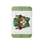 Schattigee kat/kitten Saint Patrick's Day Badmat (Voorkant Verticaal)