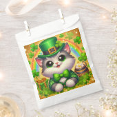 Schattigee kat/kitten Saint Patrick's Day Bedankzakje (Geknipt)