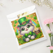 Schattigee kat/kitten Saint Patrick's Day Bedankzakje (Gezegeld)