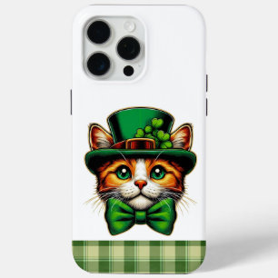Schattigee kat/kitten Saint Patrick's Day iPhone 15 Pro Max Hoesje