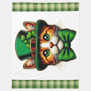 Schattigee kat/kitten Saint Patrick's Day Fleece Deken