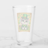Schattigee kat/kitten Saint Patrick's Day Glas (Achterkant)