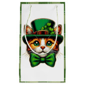 Schattigee kat/kitten Saint Patrick's Day Klein Cadeauzakje (Voorkant)