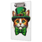 Schattigee kat/kitten Saint Patrick's Day Klembord (Links)