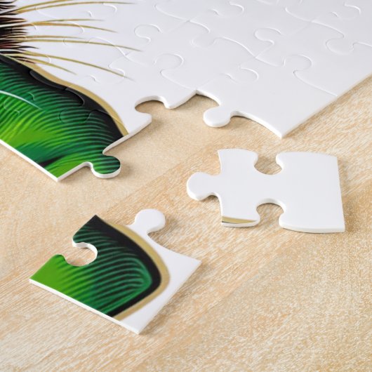 Schattigee kat/kitten Saint Patrick's Day Legpuzzel (Zijkant)