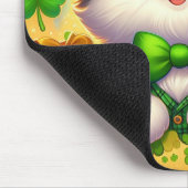 Schattigee kat/kitten Saint Patrick's Day Muismat (Hoek)