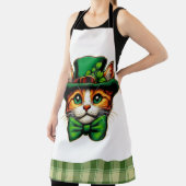 Schattigee kat/kitten Saint Patrick's Day Schort (Insitu)