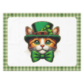 Schattigee kat/kitten Saint Patrick's Day Tafelkleed (Voorkant (Horizontaal))