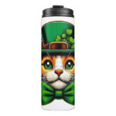 Schattigee kat/kitten Saint Patrick's Day Thermosbeker (Voorkant)
